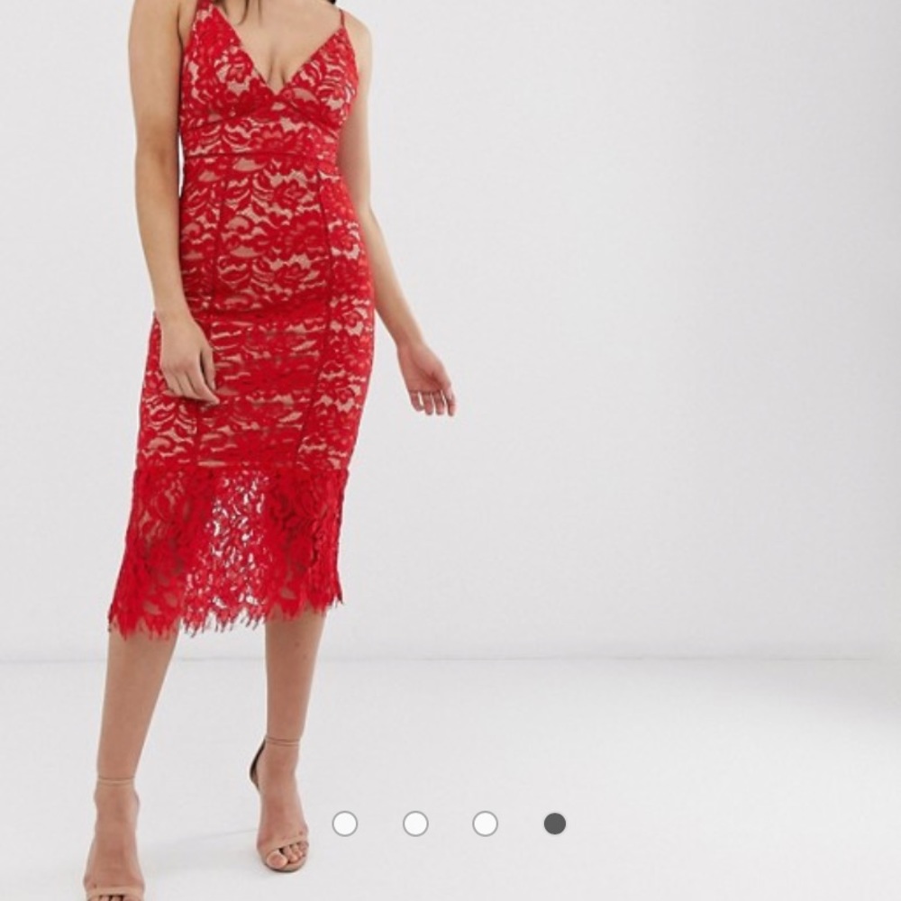 Lace Red Dress